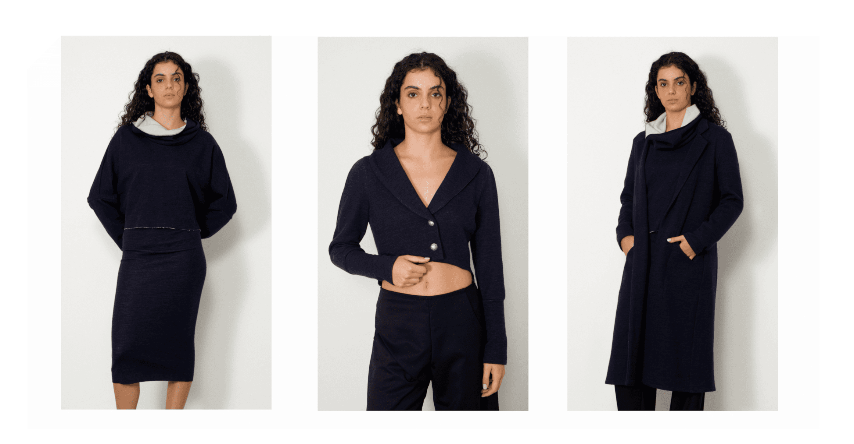 elena 1920 coat, avvocato skirt, lidia isa blouse, poet jacket