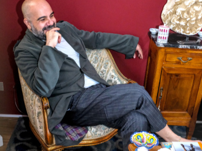 Giuseppe with beppe trousers and worlds end tail coat