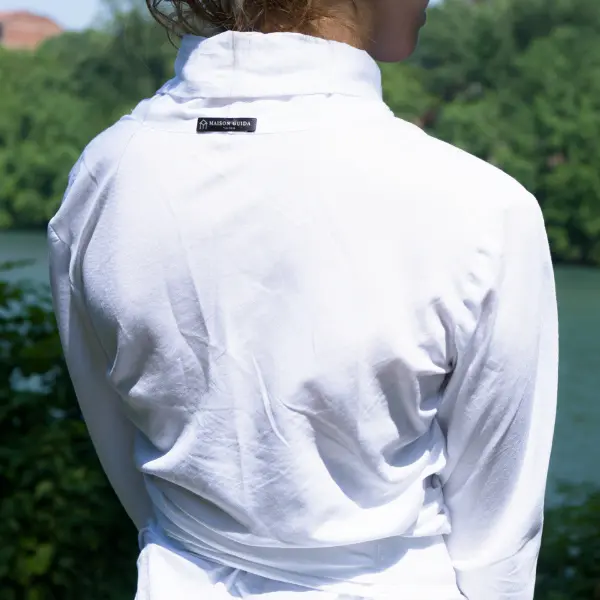 new york wrap white top