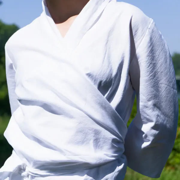 new york wrap white top