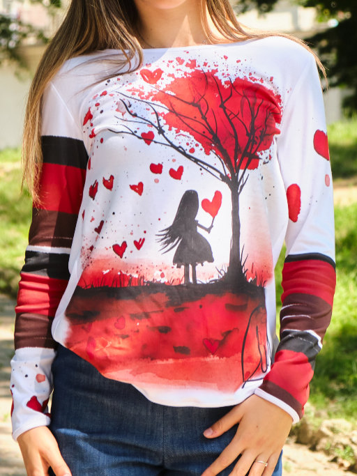 Handcrafted blouse in sustainable cotton