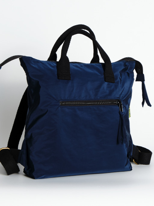waterproof blue bag showcasing artisanal craftsmanship