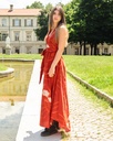India Tie-Dye Long Dress