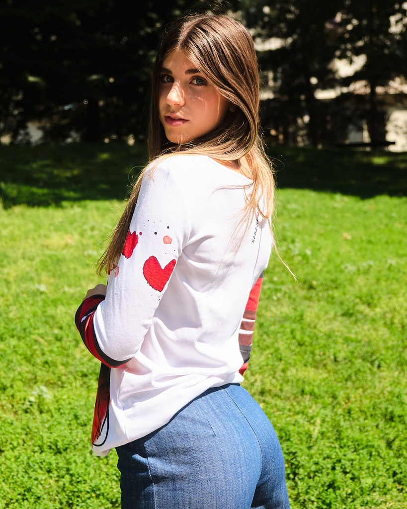 Red Heart Blouse