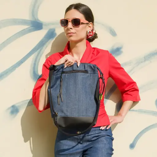 [G00079-001] Denim Tote Bag